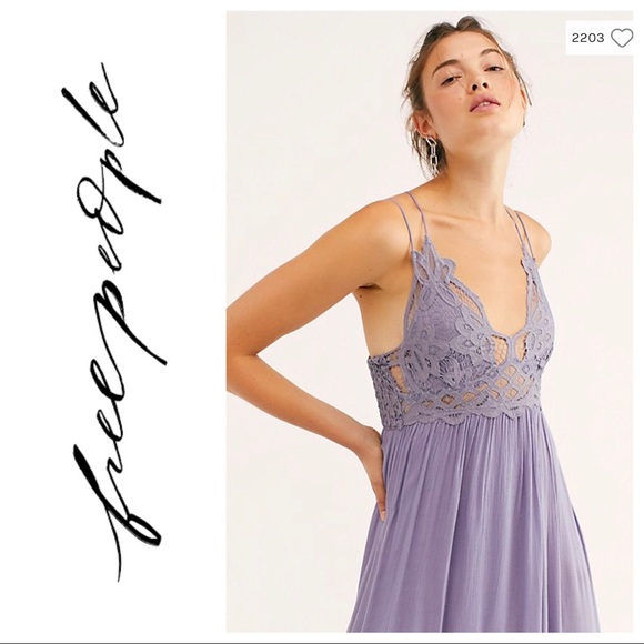 NWT $128 Free People Adela Lace Maxi - Picture 4 of 7